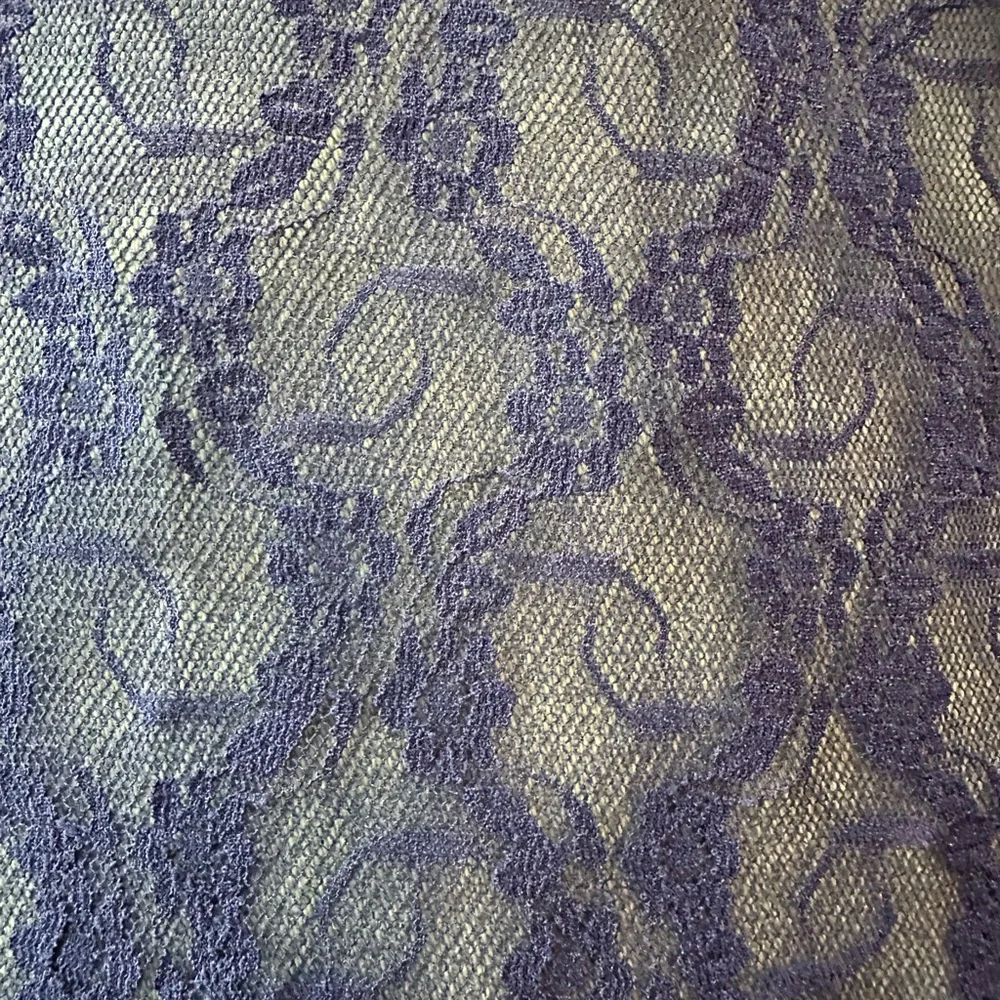 Tempt’d Lace Slip XL navy blue stretch w/bow on straps nice seams & hem NEW wTag - Picture 5 of 15